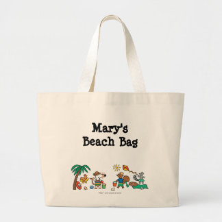 Maisy and Friends at the Beach Large Tote Bag