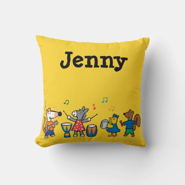 Maisy and Friends Play in the Band Cushion (Front)