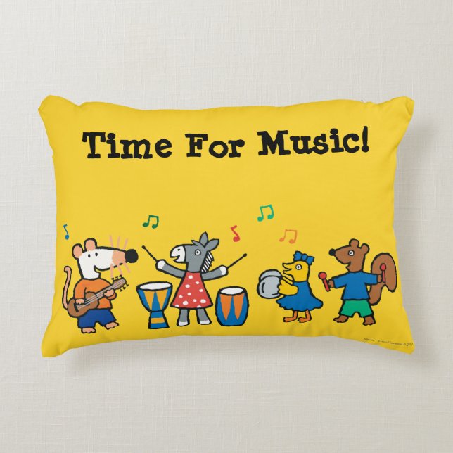 Maisy and Friends Play in the Band Decorative Cushion (Front)