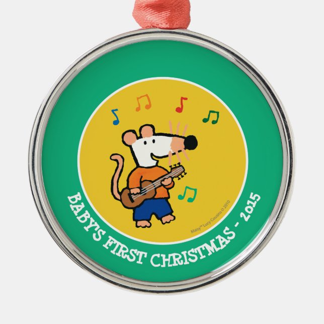 Maisy and Friends Play in the Band Metal Tree Decoration (Front)