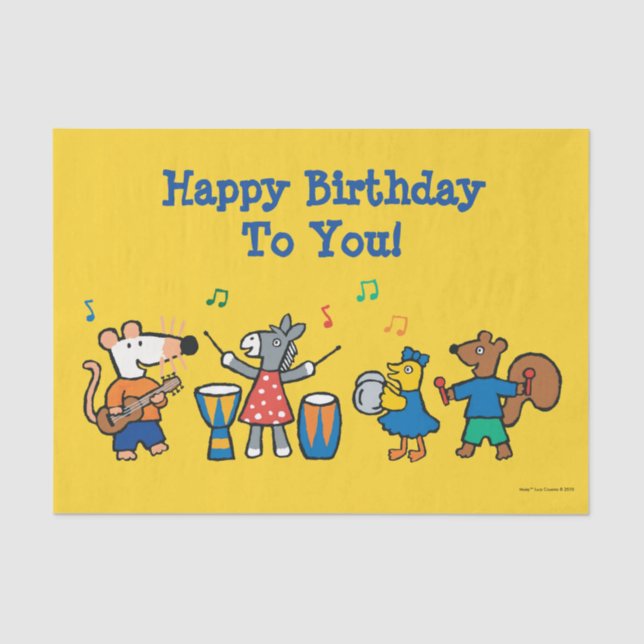 Maisy and Friends Play in the Band Tissue Paper (Front)