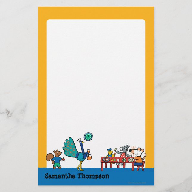 Maisy and Friends Preschool Snack Time Stationery (Front)