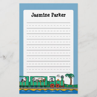 Maisy and Friends Ride on Green Train Stationery