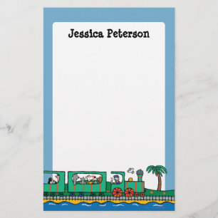 Maisy and Friends Ride on Green Train Stationery