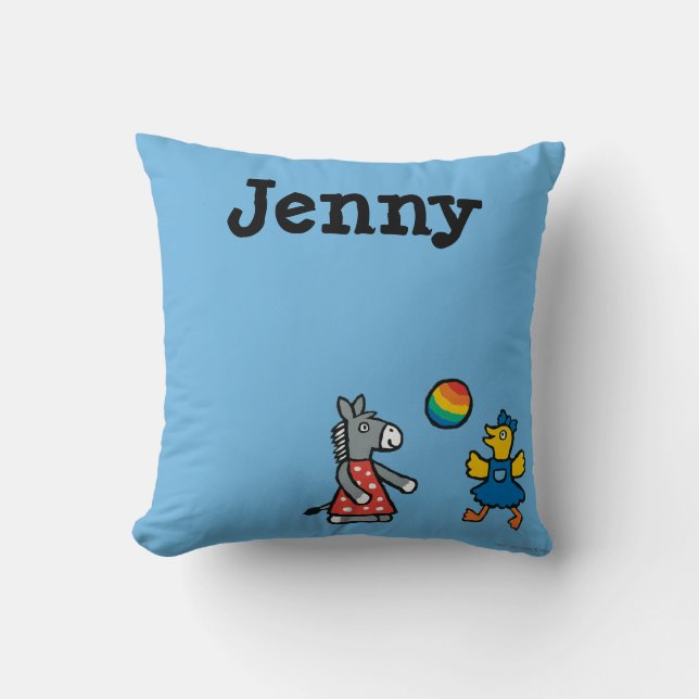 Maisy at Preschool with Friends on the Playground Cushion (Front)
