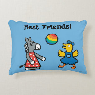 Maisy at Preschool with Friends on the Playground Decorative Cushion
