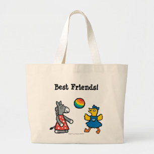 Maisy at Preschool with Friends on the Playground Large Tote Bag