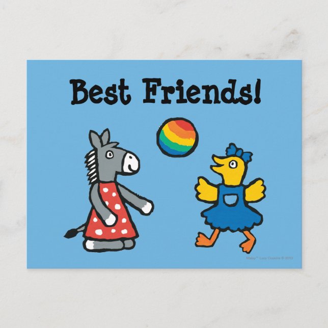 Maisy at Preschool with Friends on the Playground Postcard (Front)