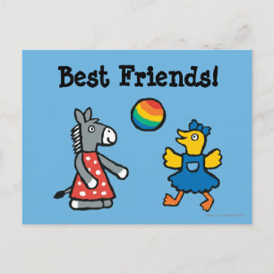 Maisy at Preschool with Friends on the Playground Postcard