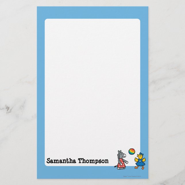 Maisy at Preschool with Friends on the Playground Stationery (Front)