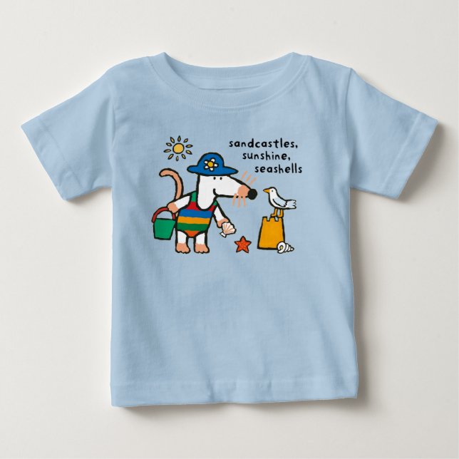 Maisy Beach Sandcastles, Sunshine, Seashells Shirt (Front)
