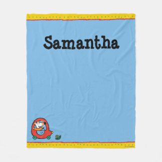 Maisy Drives a Cute Red Car Fleece Blanket