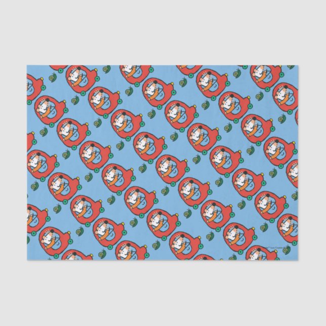 Maisy Drives a Cute Red Car Tissue Paper (Front)