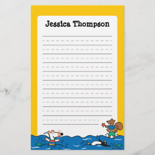 Maisy Goes Swimming at the Beach Stationery