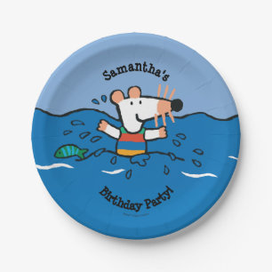 Maisy Goes Swimming Birthday Paper Plate