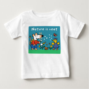 Maisy Nature is Neat, white text Baby T-Shirt