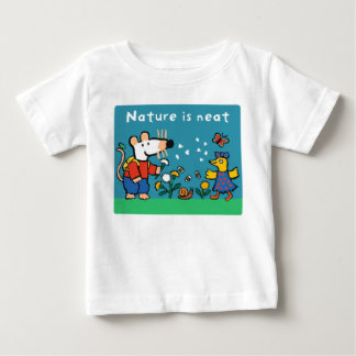 Maisy Nature is Neat, white text Baby T-Shirt