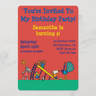 Maisy on the Playground with Friends Invitation