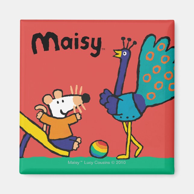 Maisy on the Playground with Friends Magnet (Front)