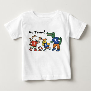 Maisy Plays Soccer, Go Team! Baby T-Shirt