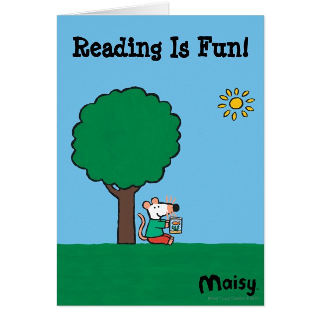 Maisy Reads Her Library Book Outside (Front)