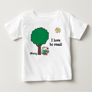 Maisy Reads Her Library Book Outside Baby T-Shirt