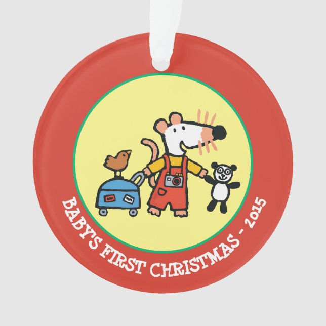Maisy Ready for Vacation with Luggage Ornament (Front)