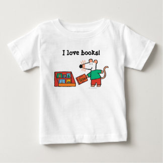 Maisy with Library Books Baby T-Shirt