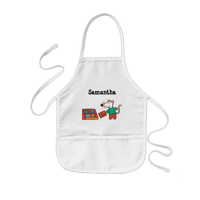 Maisy with Library Books Kids Apron (Front)