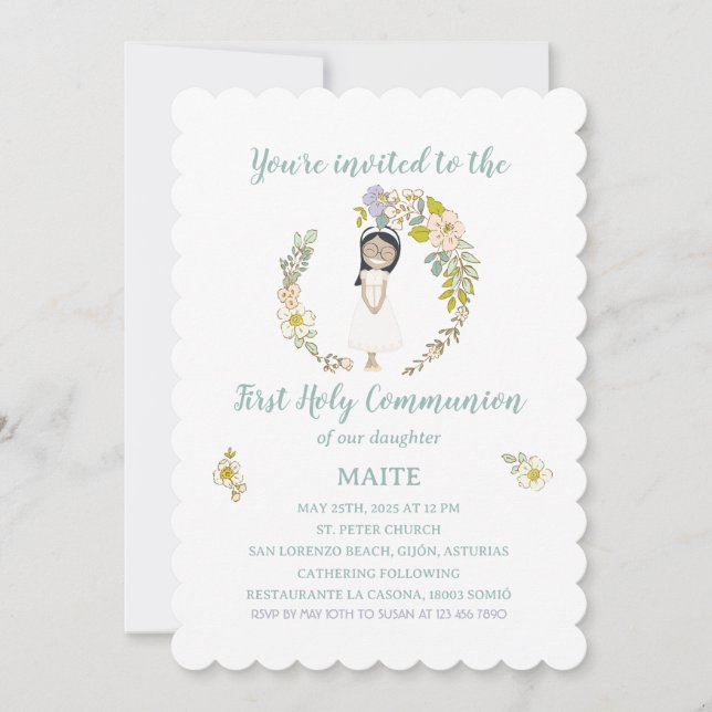 MAITE Communion Invitation (Front)