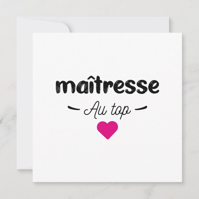 Maitress Card (Front)