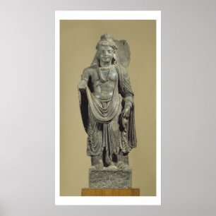 Maitreya, Gandhara (grey schist) Poster