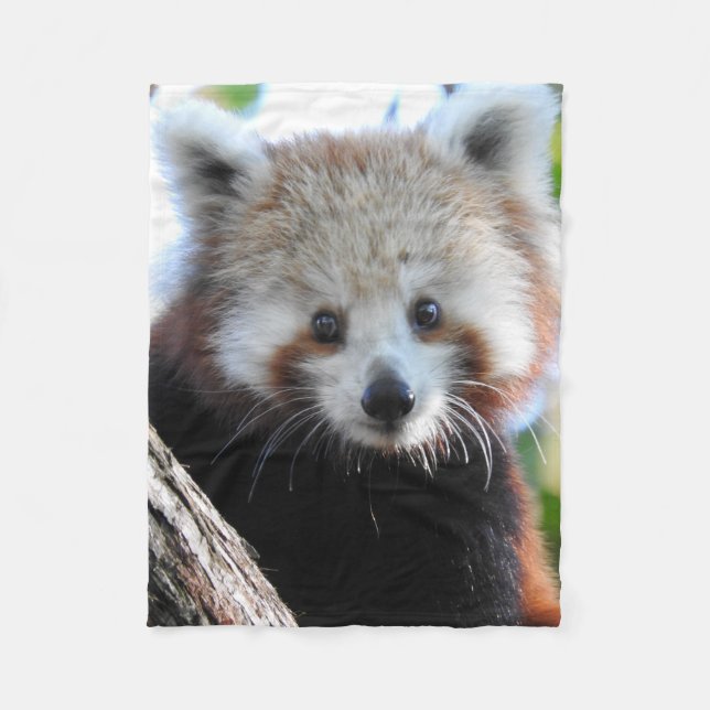 Maiya The Red Panda Fleece Blanket (Front)