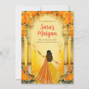 Maiyan invitations & Haldi invites Digital