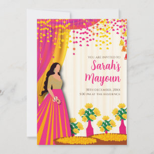 Maiyan invites & Haldi invites Haldi invitation