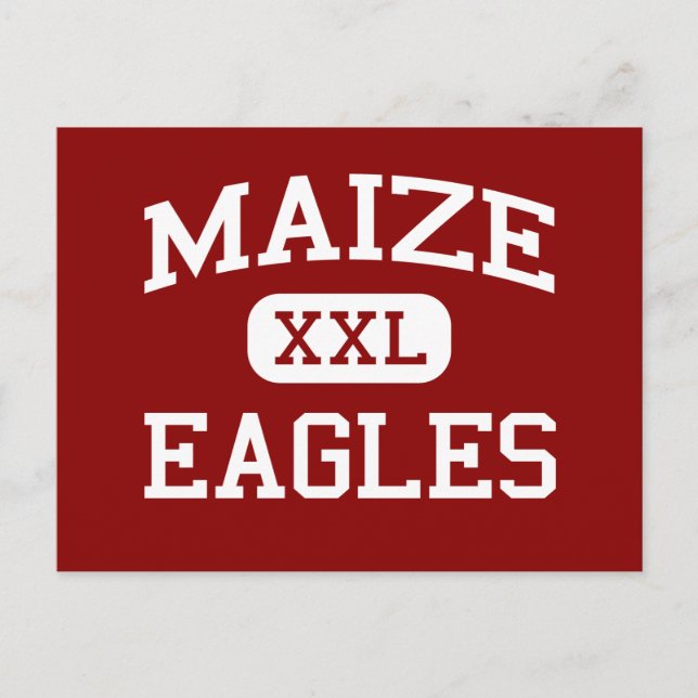 Maize - Eagles - Middle School - Maize Kansas Postcard (Front)