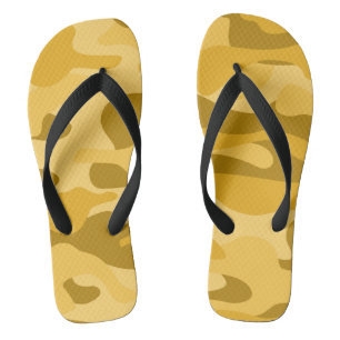 Maize Monocolor Camo Flip Flops