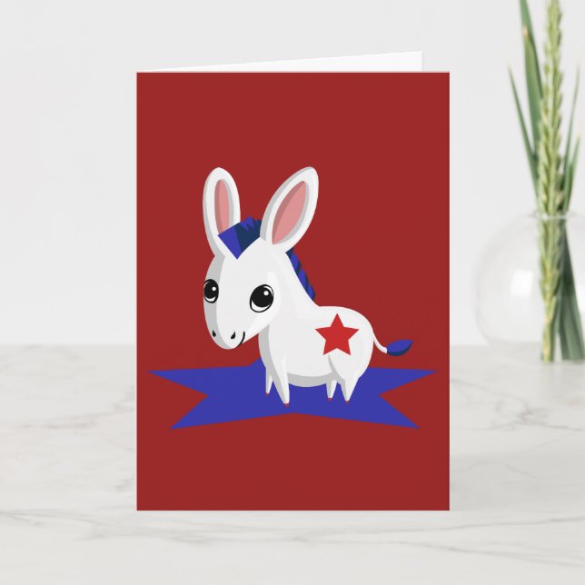 Maize the Democratic Donkey Card (Front)