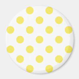 Maize Yellow Polka Dots Circles Magnet