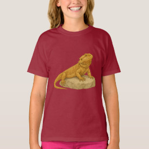 Majestät der Wüste – Die Bartagame auf ihrem Thron T-Shirt