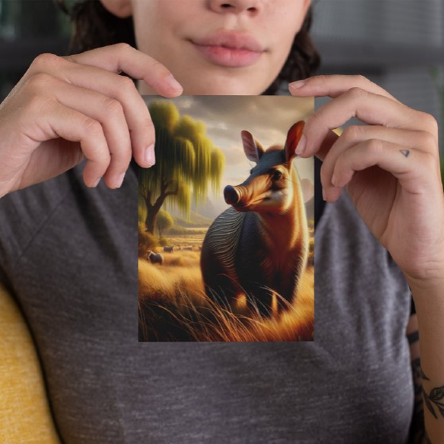  Majestic Aardvark in Serene Field Postcard (Creator Uploaded)