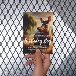 Majestic Aardvark in Serene Field Postcard