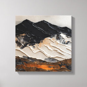 Majestic Abstract Mountain Landscape Art Print