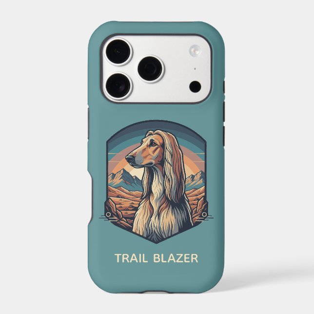 Majestic Afghan Hound Mountain Sunset Graphic (Back)
