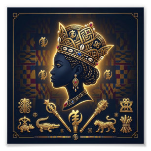 Majestic African queen portrait  Photo Print