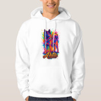 Majestic Akita – Vibrant Colourful Pop Art Illustr