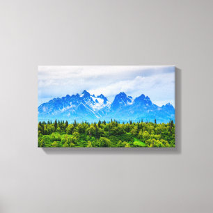 Majestic Alaska Mountains Canvas Print