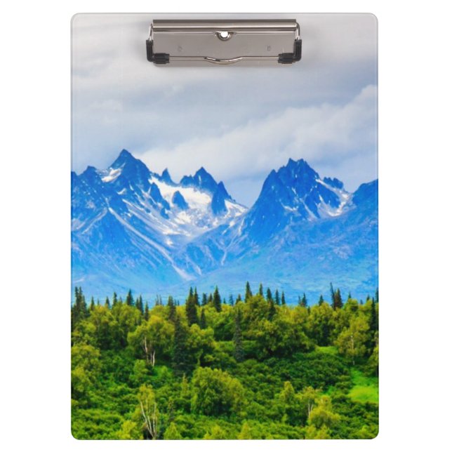 Majestic Alaska Mountains Clipboard (Front)
