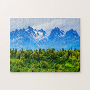 Majestic Alaska Mountains Jigsaw Puzzle