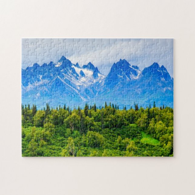 Majestic Alaska Mountains Jigsaw Puzzle (Horizontal)